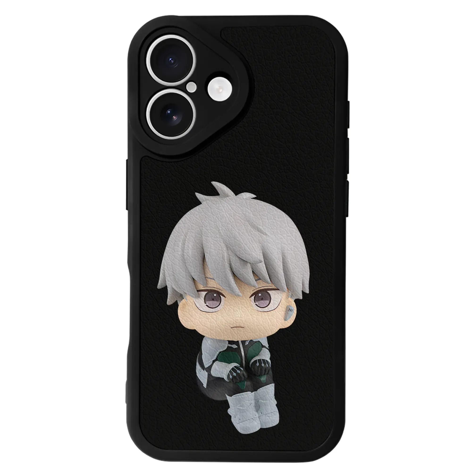 怪獣8号 グッズ,市川レノ - IPhone 16シリーズ対応 ・ シリコンスマホケース ・ レザー調 ・ 高精度フィット ・ 耐衝撃 ・ ワイヤレス充電対応 ・ 精密カット